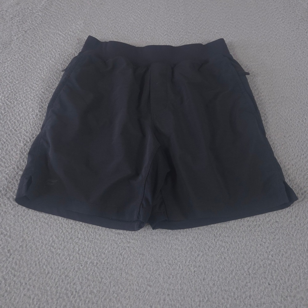 Fabletics Shorts Men Medium Black Fundamental Short II Brief Lined 7" Activewear